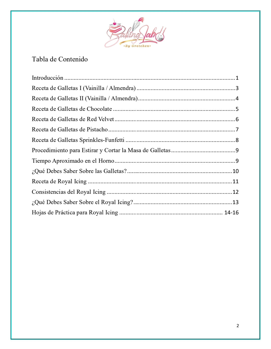 Recetario Digital de "Galletas Decoradas con Royal Icing"