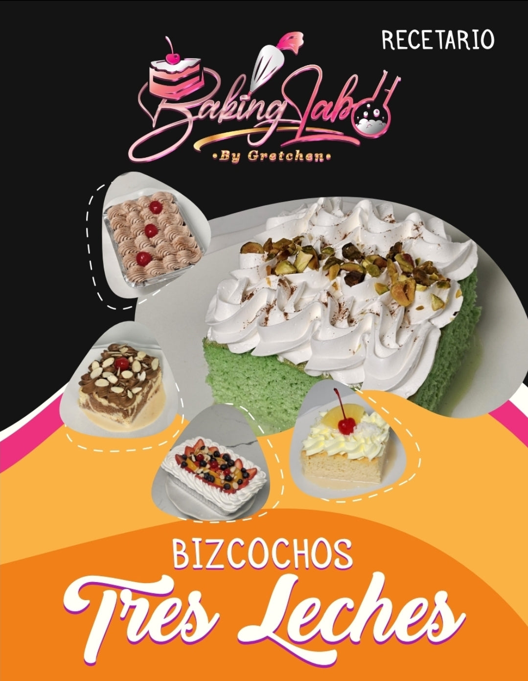 Recetario Impreso de Bizcochos Tres Leches (Disponible)