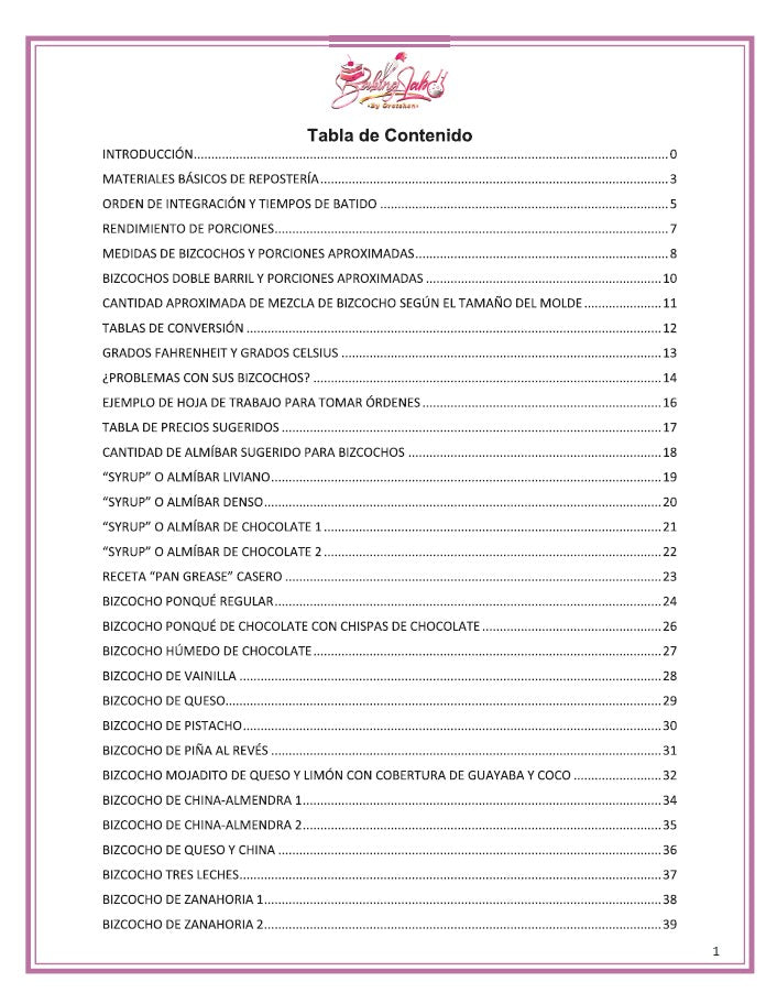 Recetario Impreso de Repostería Básica y Sabores de Bizcochos (2da Edición-2026) *PRE-VENTA*