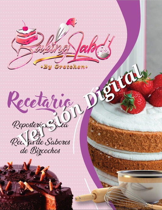 Recetario Digital de Repostería Básica y Sabores de Bizcochos