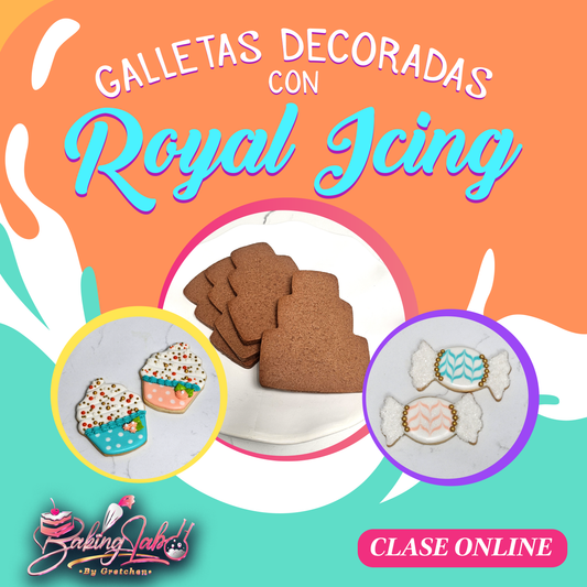 Clase Online - Galletas Decoradas con Royal Icing (Videos Pre-Grabados)